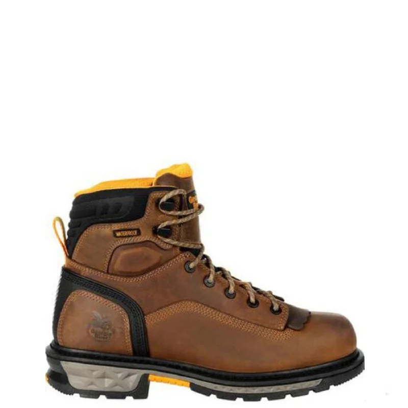 Boots near me-Georgia Boot Men's Carbo-Tec LTX 6" Waterproof EH Comp Toe Work Boot