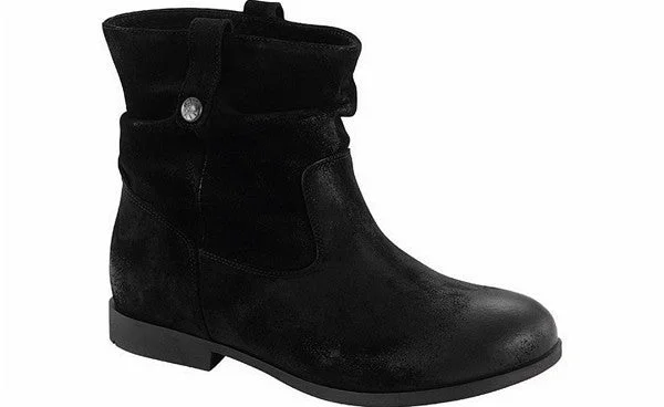 Boots cozy feel-SARINA BOOT BLACK WAXED SUEDE - 1001333