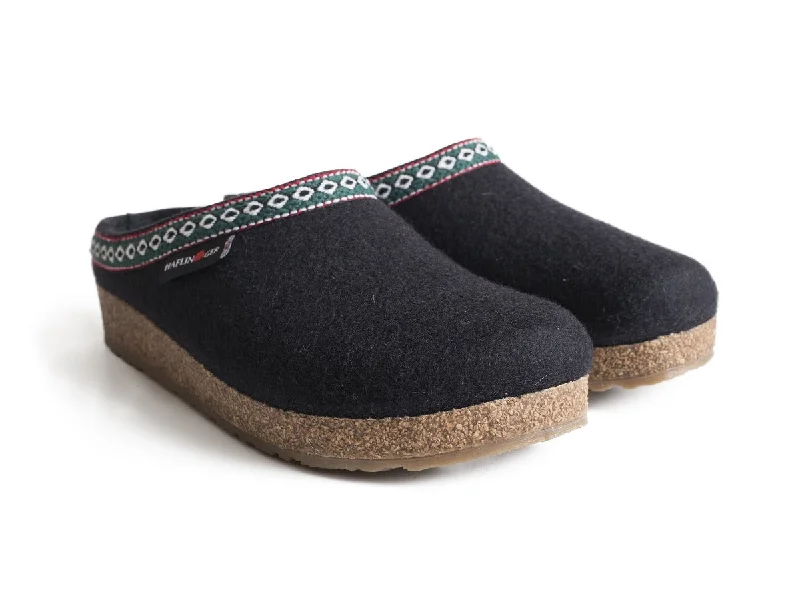 Slippers with rubber sole-Haflinger Grizzly GZ