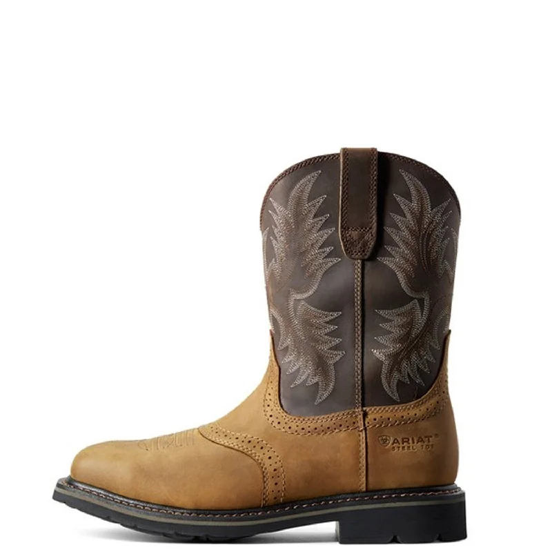 Boots with pure style-Ariat Men's Sierra Wide Square Toe Steel Toe Work Boot