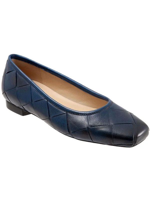 Flats with study room-HANNY Womens ROUND TOE SLIP ON Ballet Flats