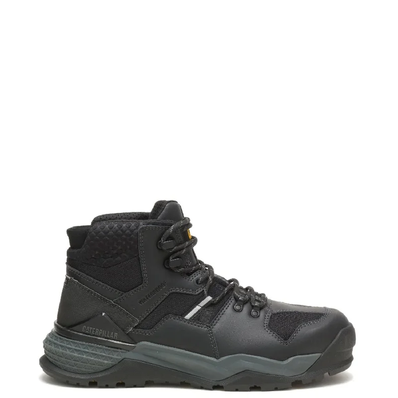 Boots with lofted soles-CAT Men's Provoke Waterproof Alloy Toe Mid Work Boot