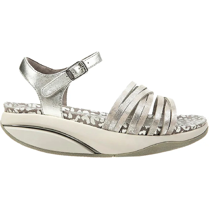 Women's MBT Kaweria 6 Silver Leather