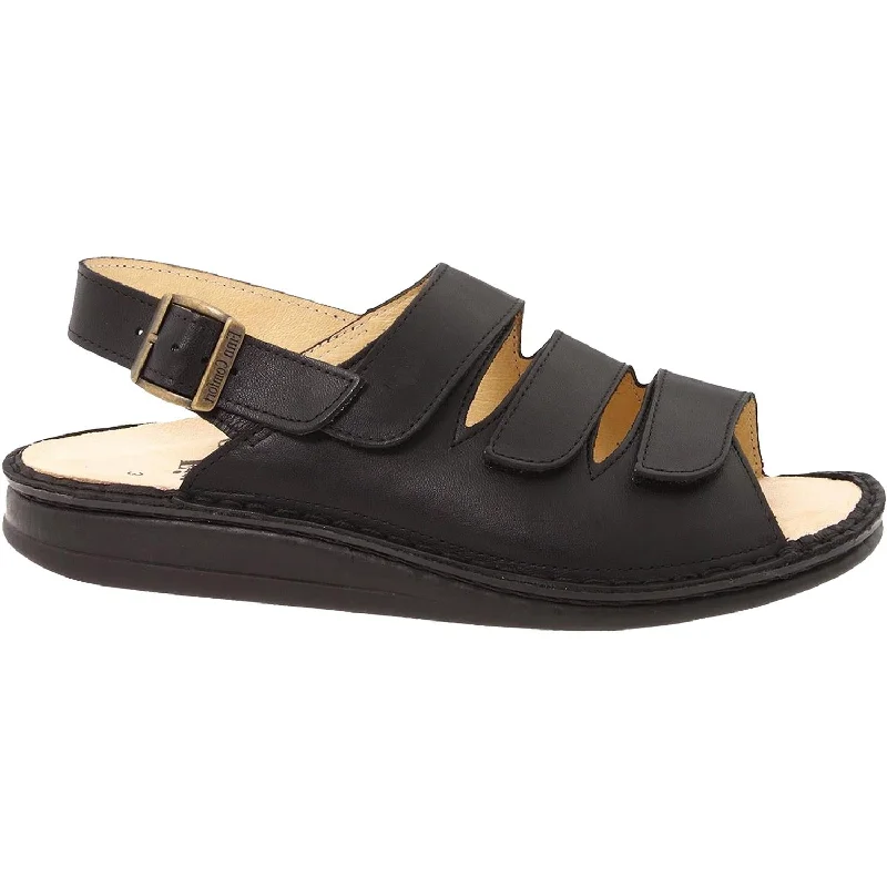 Women's Finn Comfort Sylt Soft Black Nappa Leather