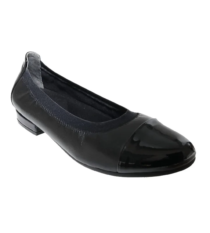 Flats with panoramic views-Women's Nicole Flats - Wide Width In Black