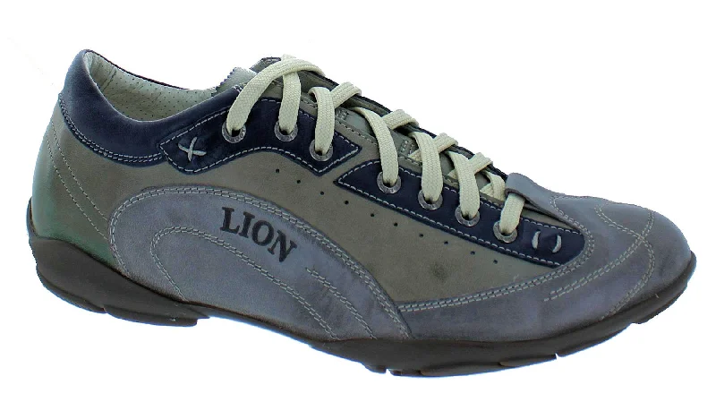 Athletic Shoes for Quick RecoveryLion 5451A Sneaker Grey/Navy Combo