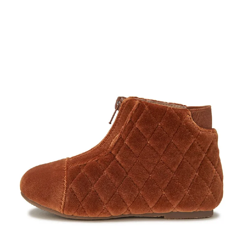 Boots with fleece-Nicole Velvet Ochre