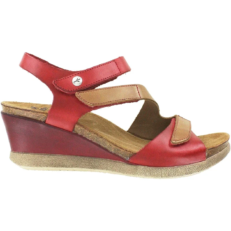 Women's Wanda Panda Madonna Burdeos Red/Tan Leather