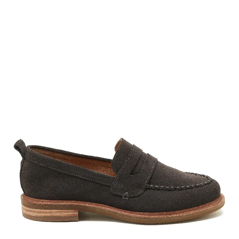 Loafers outfit ideas-Lens Graphite Suede Loafers