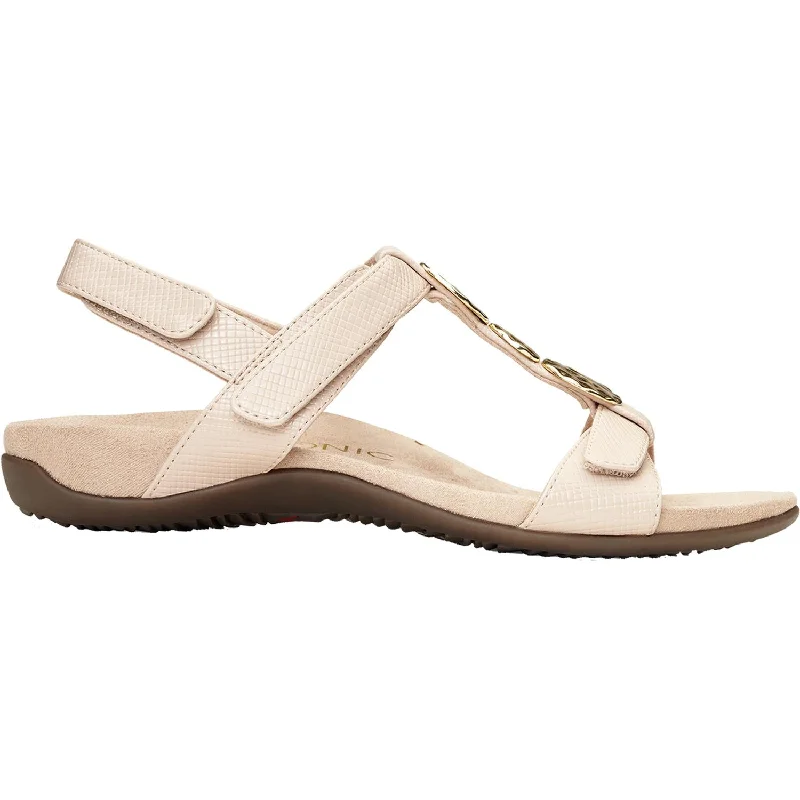 Women's Vionic Farra Lizard Nude Faux Leather