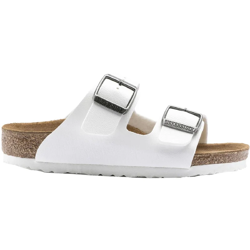 Kid's Birkenstock Arizona White Birko-Flor