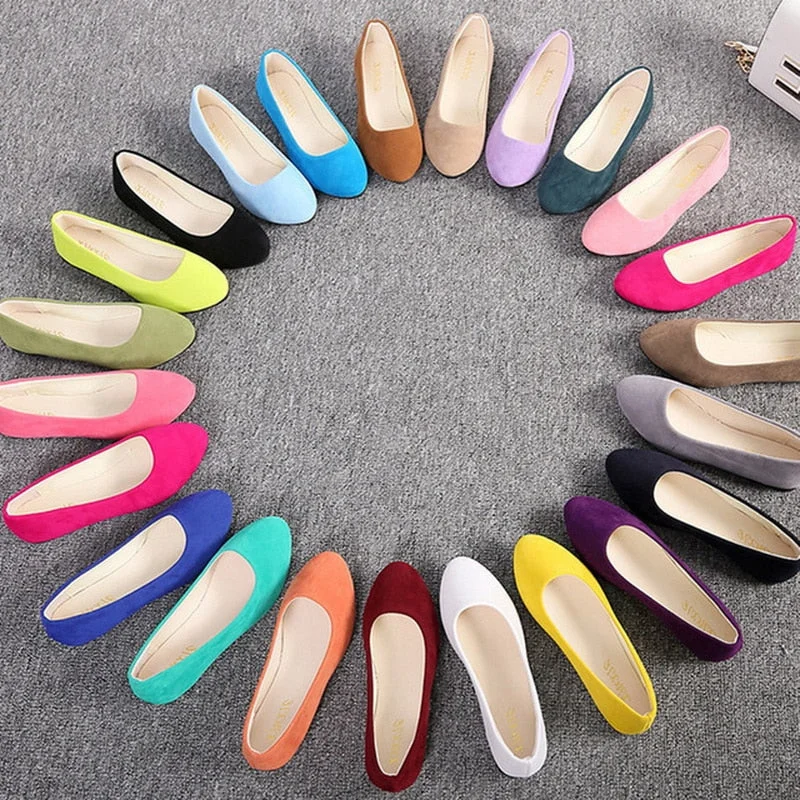 Flats with pure design-Women Flats Shoes 2019 Faux Suede Loafers Candy Color Shoes Woman Fur Flats Warm Ladies Shoes Black Boat Shoes