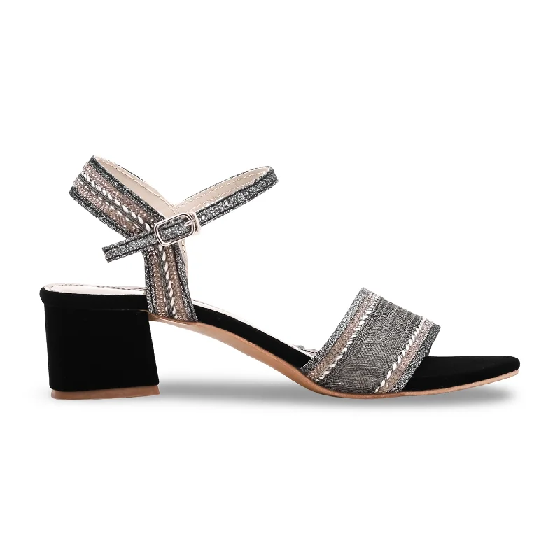 Black Fancy Sandal FN5830