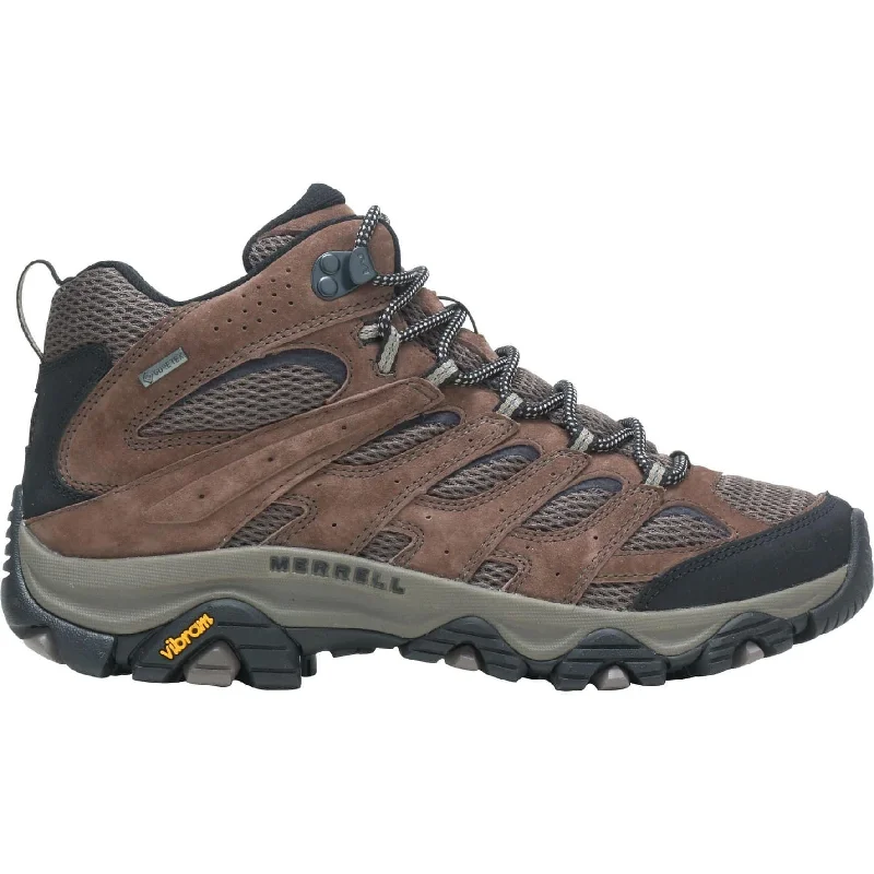 Boots for lone travelers-Merrell Moab 3 Mid GORE-TEX Mens Walking Boots - Brown