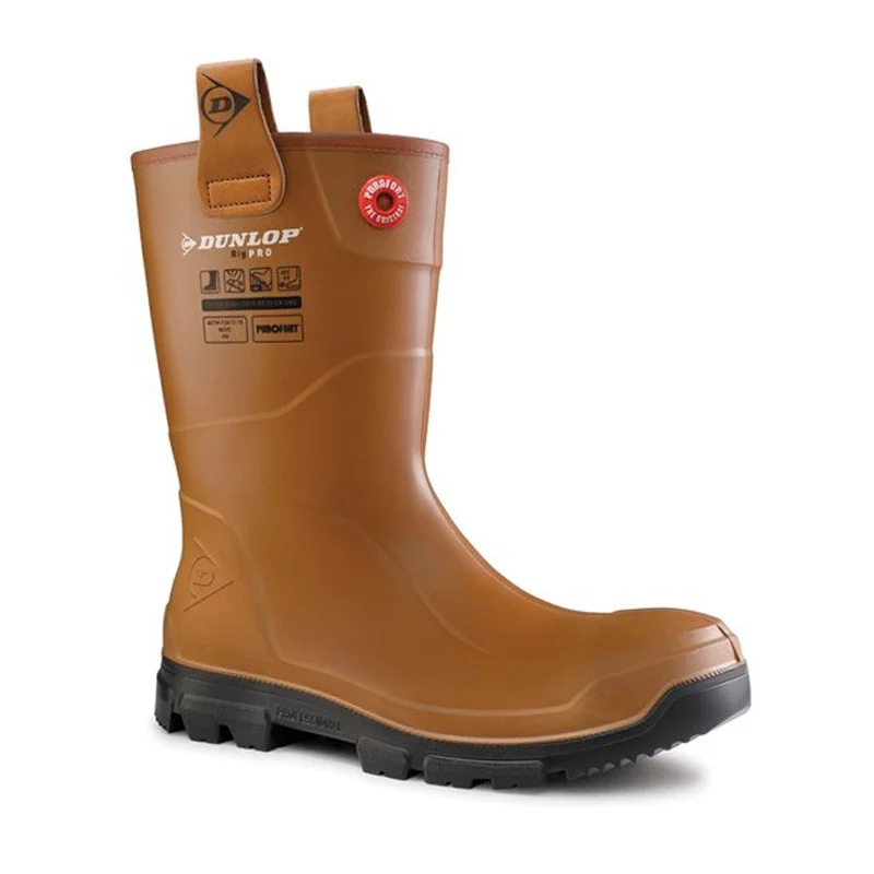 Boots for peaceful wear-Dunlop Purofort RigPRO Safety Wellington Boots