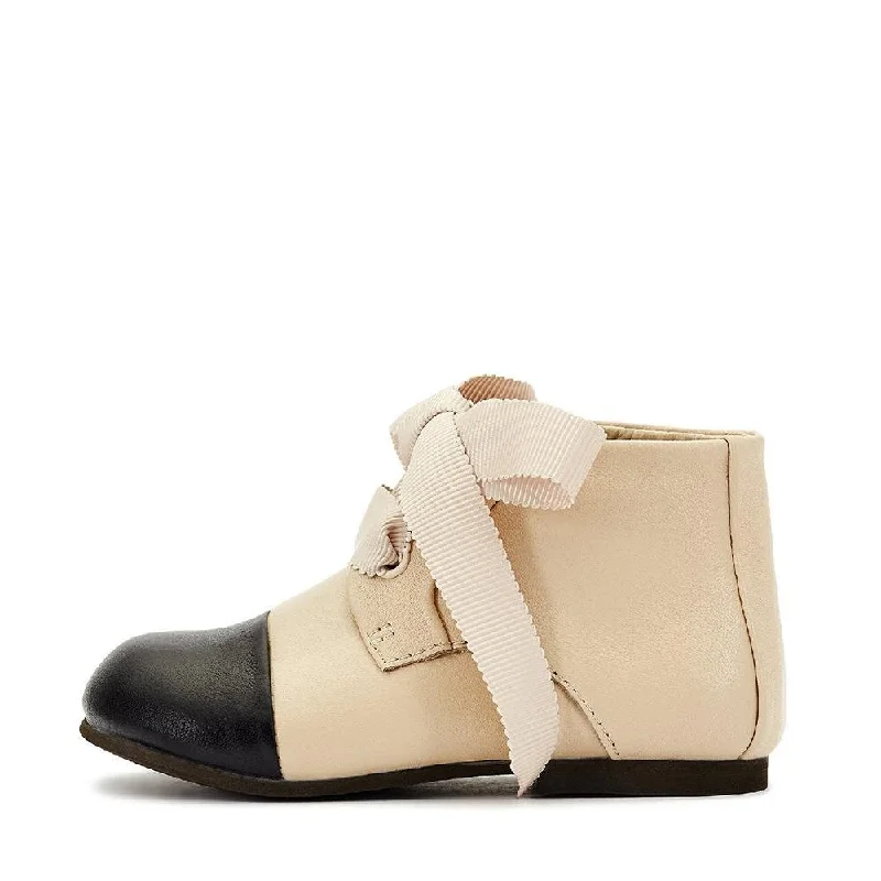 Boots for slim wear-Jane Beige/Black