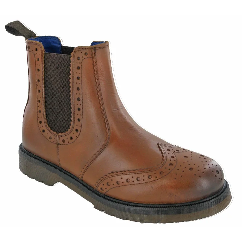 Boots for city explorers-Catesby Brogue Chelsea Boots