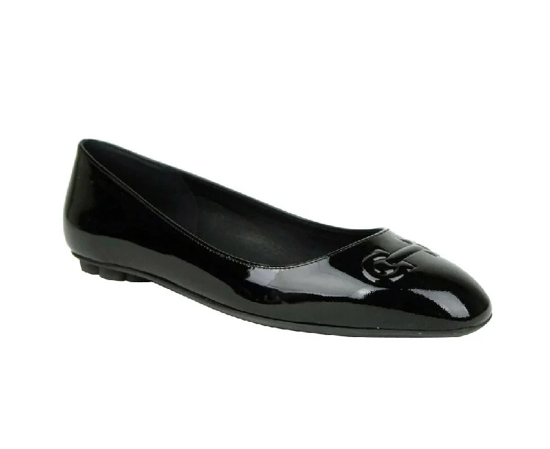 Flats near stadiums-Salvatore Ferragamo Women's Patent Leather Ballet Flats