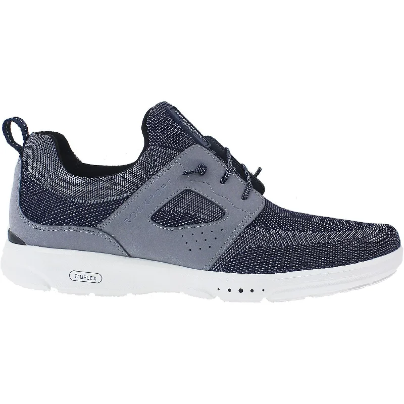 Athletic Shoes with Neutral ColorsMen's Rockport TruFlex Mesh Tie Sneaker Navy Mesh