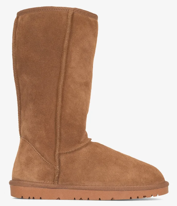 Boots with night traction-Burleigh Tall Sheepskin Boot - Women