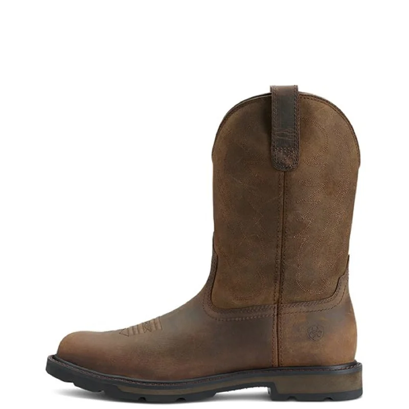 Boots with close trails-Ariat Men's Groundbreaker Soft Toe Work Boot