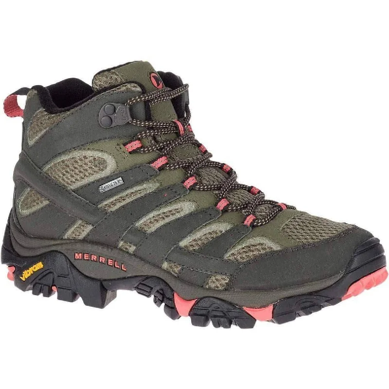 Boots with soft tread-Merrell Moab 2 GORE-TEX Mid Womens Walking Boots - Grey