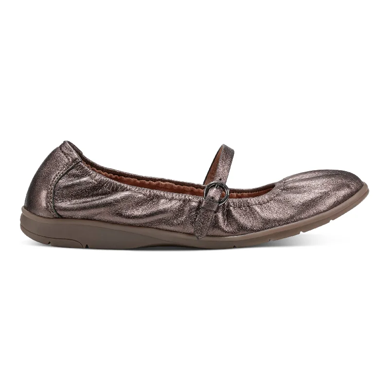 Flats in city center-Korvino Almond Toe Casual Ballet Flats