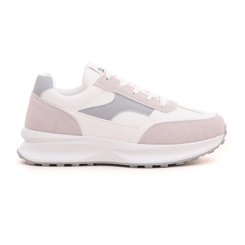 Athletic Shoes with Stylish PatternsWhite Casual Sneaker AT7211