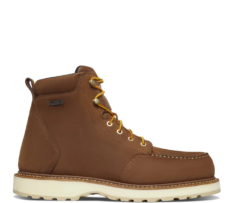 Boots with outdoor grip-Danner Men's Cedar River 6" Aluminum Toe Moc Toe Work Boot