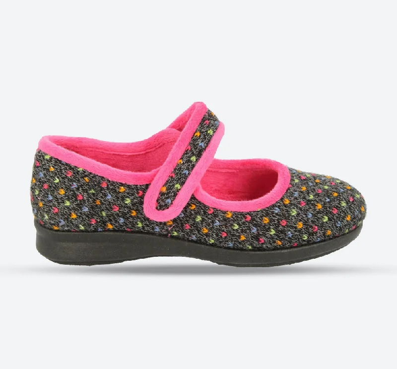 Slippers with low fit-Womens Wide Fit DB Pitsford Slippers