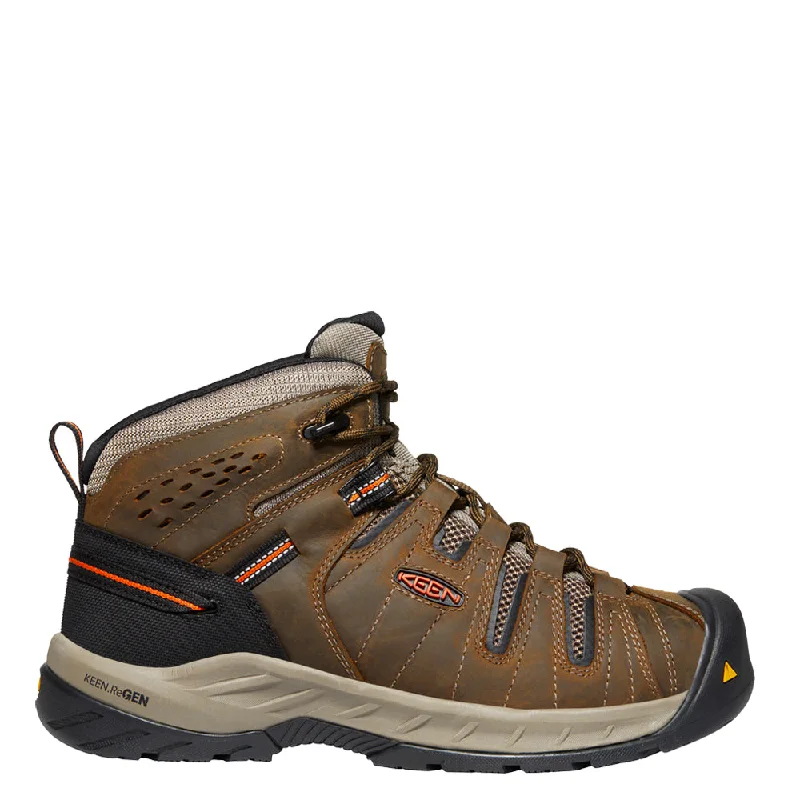 Boots for short wear-KEEN Men's Flint II Mid Soft Toe Work Boot