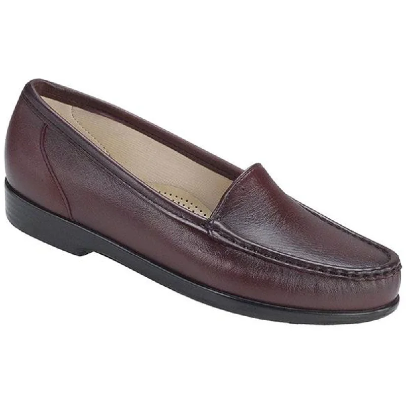 Loafers with cushioned insole-SAS Simplify Loafer Antique Wine Leather (Women's)