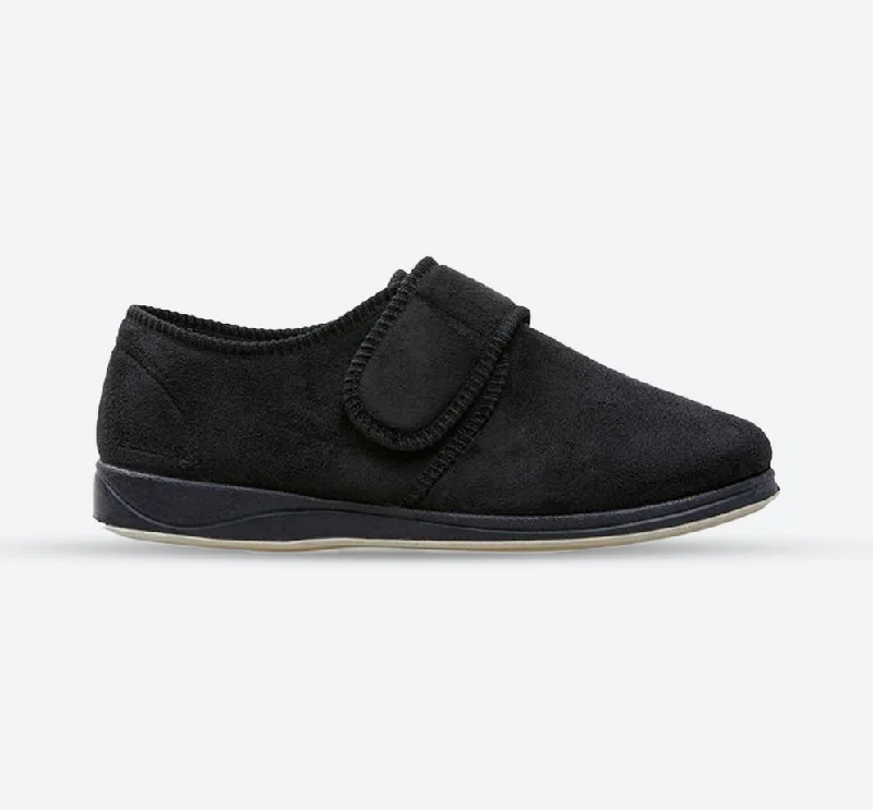 Slippers with unique fit-Mens Wide Fit Padders Charles Slipper