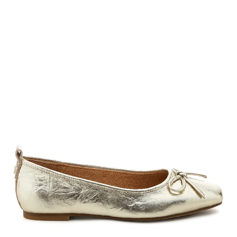 Flats with open counters-Frankie Gold Ballet Flats