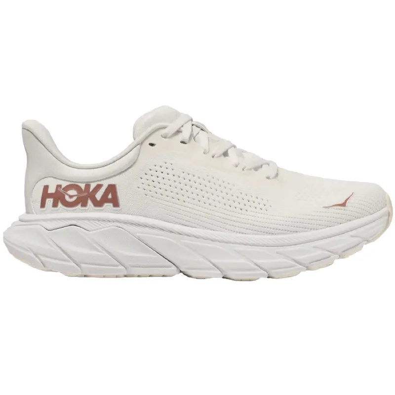 Athletic Shoes for Track RunningWomen's Hoka Arahi 7 Blanc De Blanc/Rose Gold Mesh