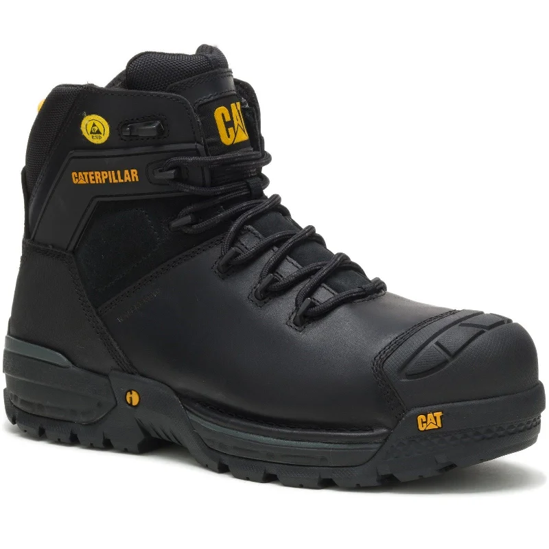 Boots with spa soles-CAT Caterpillar Excavator Safety Boots