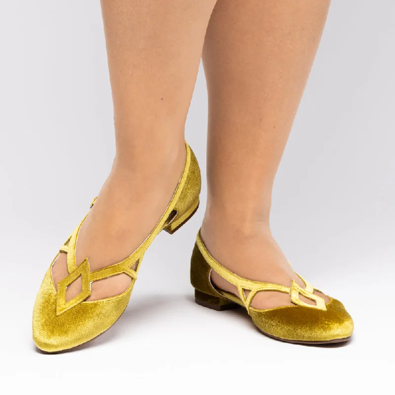 Flats near offices-PRE-ORDER Mildred Vintage Flats (Liqueur Green)