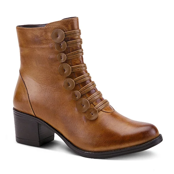 Boots with wood finish-SPRING STEP GARIBALDI BOOTIE