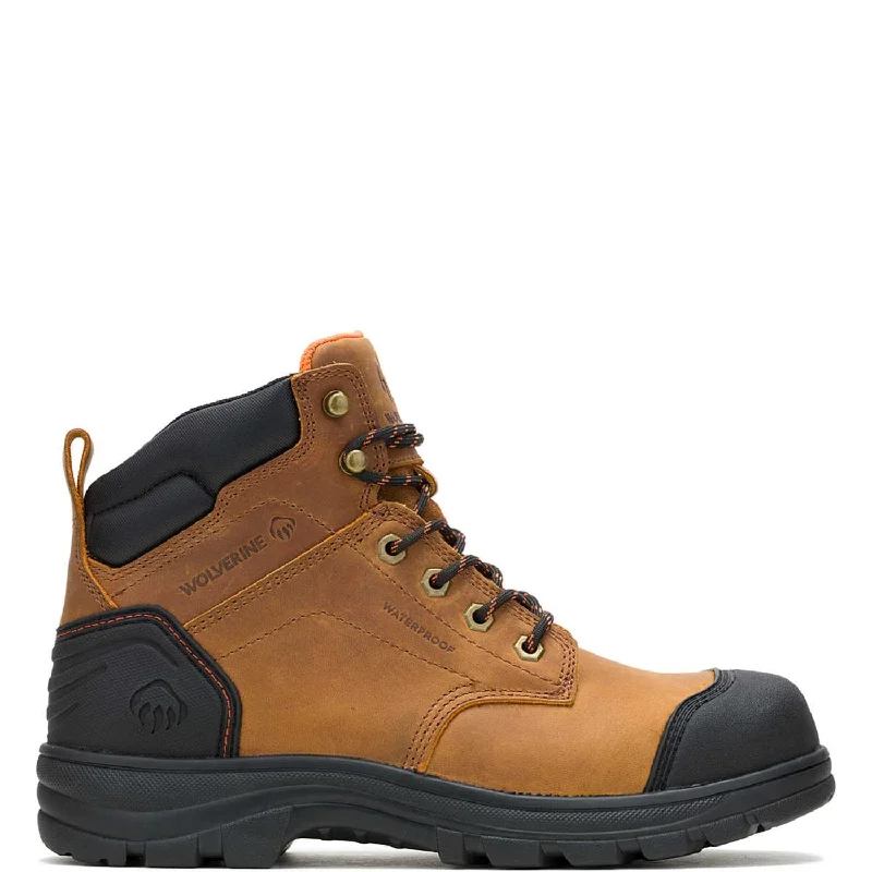 Boots near public pools-Wolverine Men's Carlsbad Cap Waterproof 6" Steel Toe TPU Cap Boot