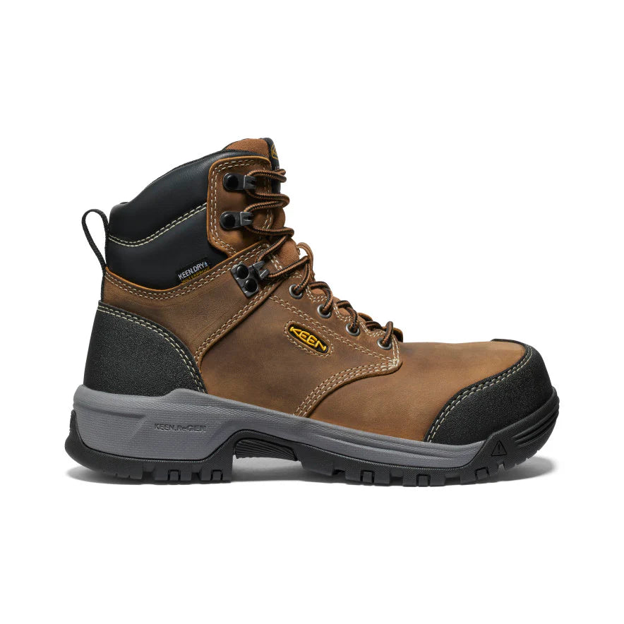 Boots with heels-Keen Women's Evanston 6" Waterproof Boot (Composite Toe)