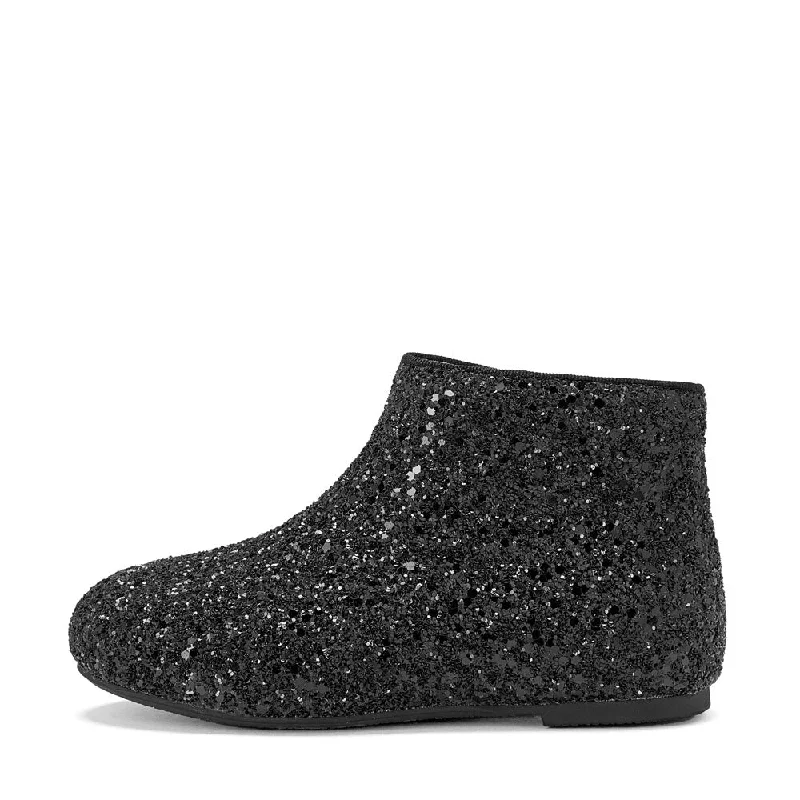 Boots with polished tread-Chiara Glitter Black