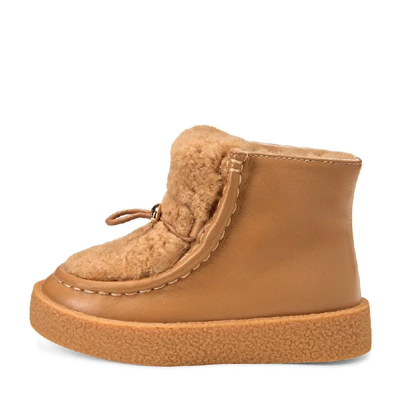 Boots with wide soles-Aspen Leather Camel/Beige