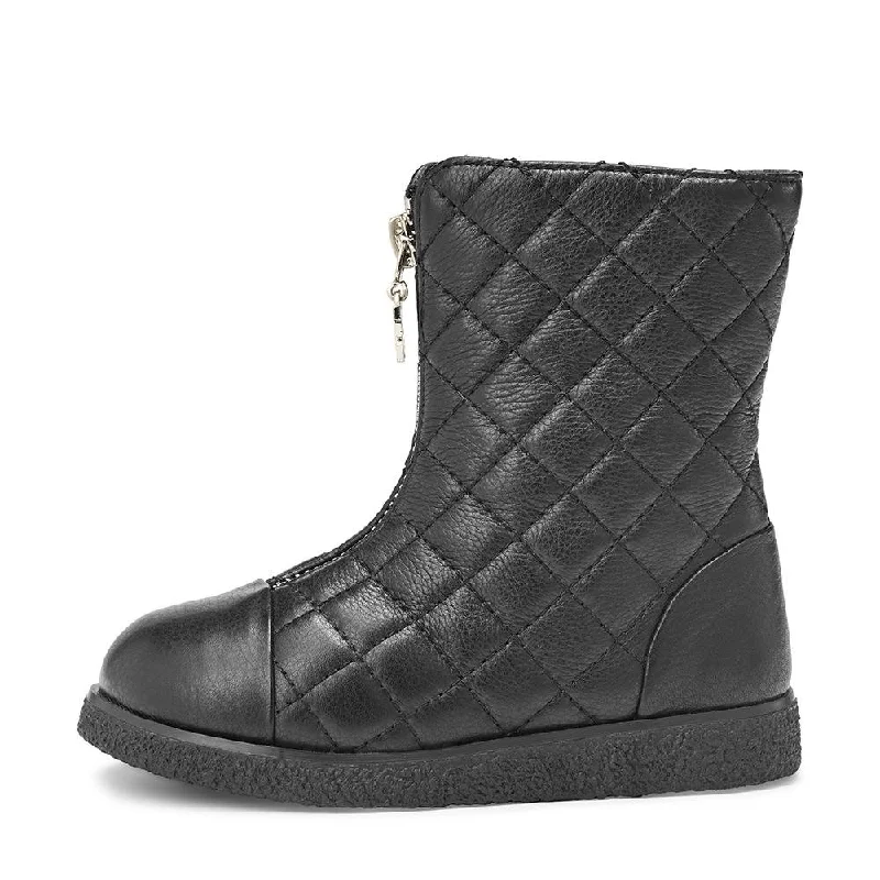 Boots with neat tread-Lily 2.0 Black