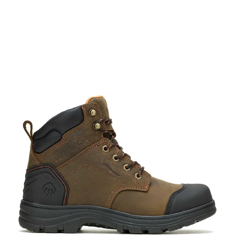 Boots with bold design-Wolverine Men's Carlsbad 6" Waterproof Cap Toe Work Boot