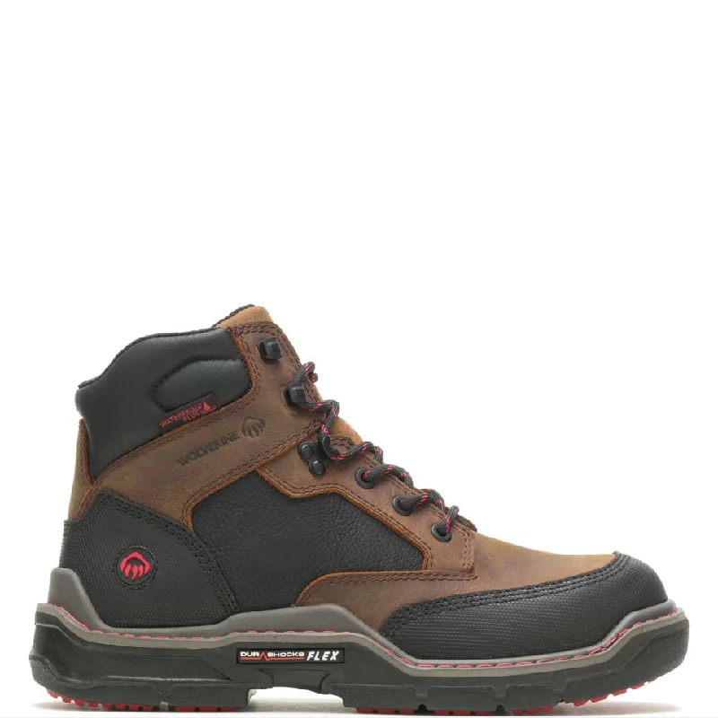 Boots with modern style-Wolverine Raider Durashocks® Heavy Duty 6" Waterproof Comp Toe Work Boot