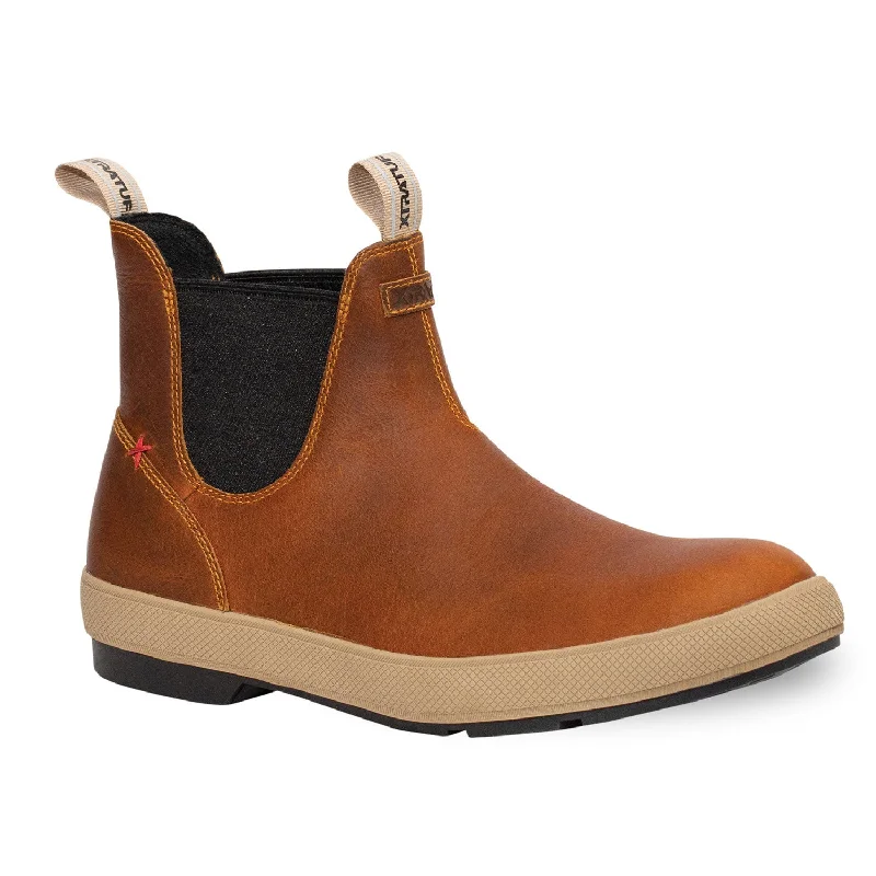 Boots with bold design-XTRATUF Men's Leather Legacy Chelsea Boot- Cathay Spice