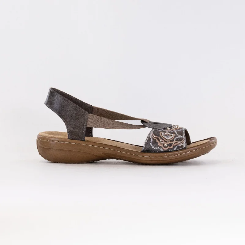 Rieker Regina Sandal (Women's) - Smoke