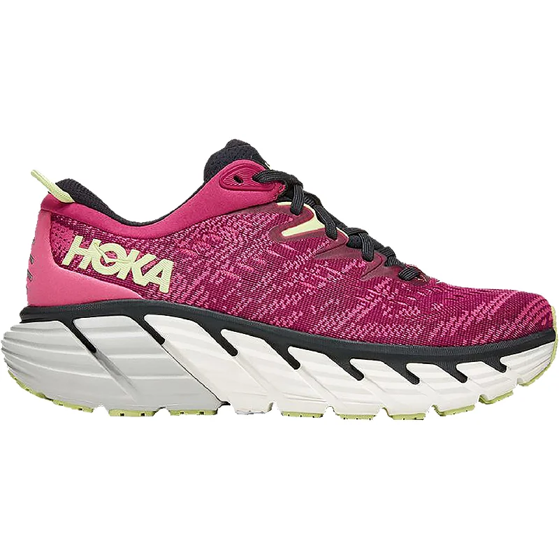 Athletic Shoes with Open VentilationWomen's Hoka Gaviota 4 Festival Fuchsia/Blue Graphite Mesh