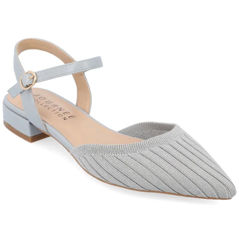 Flats for shared living-Journee Collection Women's Ansley Wide Width Flats