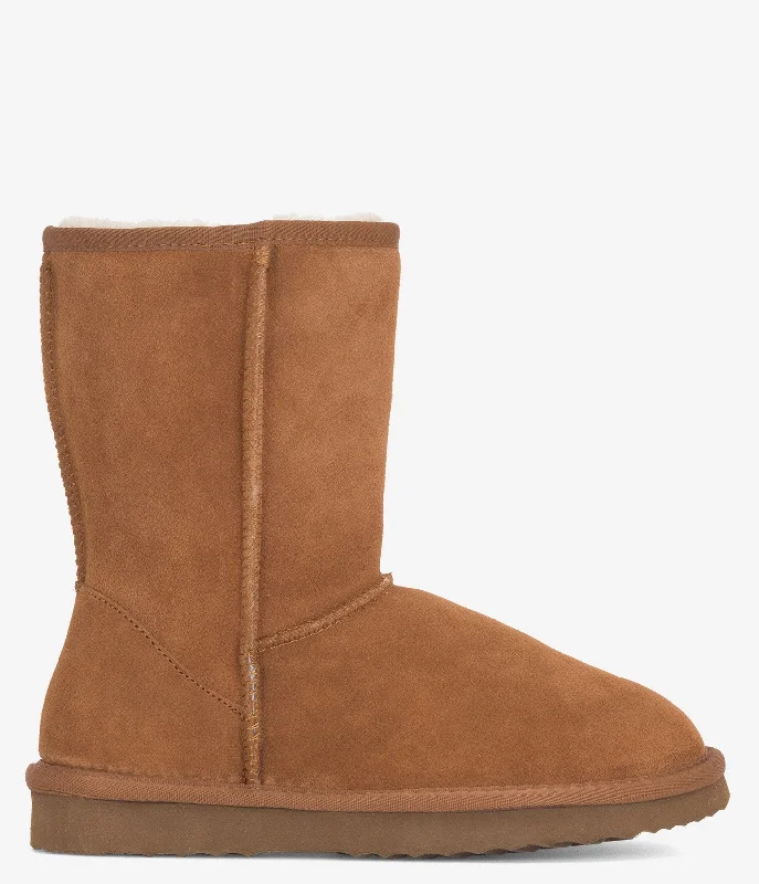 Boots with green soles-Burleigh Short Sheepskin Boot - Women